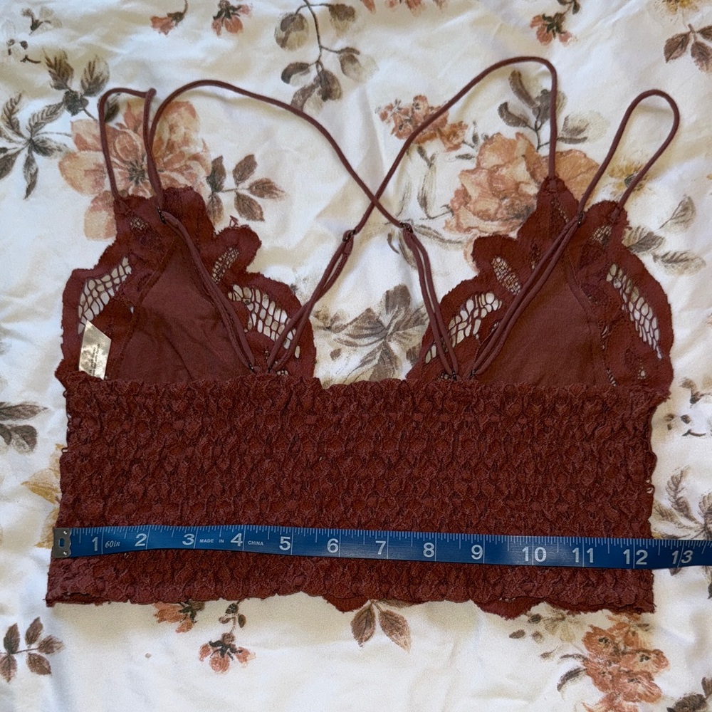 Lace Bralette in Rich Burgundy - Picture 6 of 8